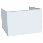 Тумба под раковину Hatria Canalgrande подвесная 78 см ДСП белый матовый/белый Y2AXZZ