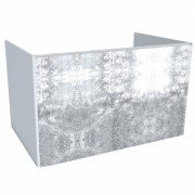 Тумба под раковину Hatria Canalgrande подвесная 78 см ДСП белый матовый/цемент Y2AXZC