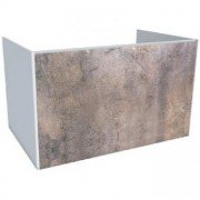 Тумба під раковину Hatria Canalgrande підвісна 78 см ДСП білий матовий/сіро-коричневий Y2AXZR