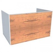 Тумба під раковину Hatria Canalgrande підвісна 78 см ДСП білий матовий /тік Y2AXZK