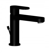 Смеситель для раковины Ponsi Versilia однорычажный черный матовый BT VER K LA01