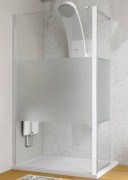 Душова кабіна Kolpa San Flex TS 140+TS 55/K-R FROST 140x55 см права профіль хром/прозоре скло/Фрост 514760