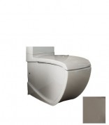 Чаша унітазу-компакта підлогового Hidra Hi-Line 38х67,5 см санфаянс білий/срібло HI12 014 bianco/platino