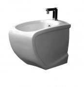 Биде напольное Hidra Hi-Line 38х54,5 см санфаянс белый глянцевый HI14 001 bianco lucido