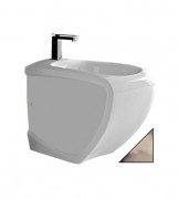 Біде підлогове Hidra Hi-Line 38х54,5 см санфаянс білий/срібло HI14 014 bianco/platino