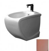 Біде підлогове Hidra Hi-Line 38х54,5 см санфаянс білий/рожеве золото HI14 063 bianco/oro rosa