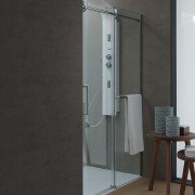 Душові двері Kolpa-San Virgo Uni TV2D/S 160/K 160х200 см профіль хром/прозоре скло 513160