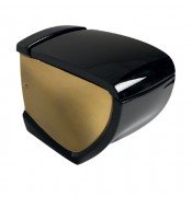 Унітаз підлоговий Hidra Hi-Line 38х54,5 см санфаянс чорний/золото HI10 020 nero/oro