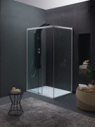 Душова кабіна Kolpa San Montes TK 140X90/K-L ліва профіль хром/прозоре скло 514410