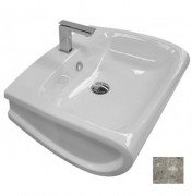 Раковина для ванной Hidra Hi-Line подвесная 65х51,5 см санфаянс белый/серый HI19 100 ceppo di gre