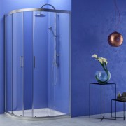 Душевая кабина Kolpa San Pulsar TKP 90/K четверть круга профиль серебряный/ стекло с покрытием Мастер Кер 560460