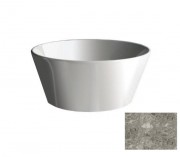 Раковина для ванної Hidra Wire накладна Ø43 см санфаянс сірий мармур W1 100 ceppo di gre