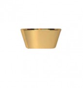 Раковина для ванной Hidra Wire накладная Ø43 см санфаянс белый/золото W1 013 bianco/oro