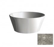 Раковина для ванної Hidra Wire накладна Ø43 см санфаянс сірий мармур W1 100 ceppo di gre