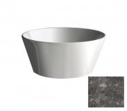 Раковина для ванной Hidra Wire накладная Ø43 см санфаянс темно-серый мрамор W1 99 ceppo di gre dark