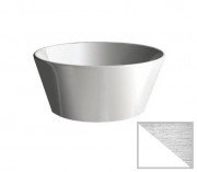 Раковина для ванной Hidra Wire накладная Ø43 см санфаянс белый/серебро W1 014 bianco/platino