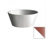 Раковина для ванної Hidra Wire накладна Ø43 см санфаянс білий/рожеве золото W1 063 bianco/oro rosa