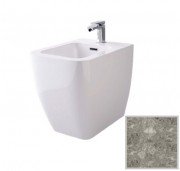 Біде підлогове Hidra Faster Kiub 36,5х54 см санфаянс сірий мармур KI14 100 ceppo di gre