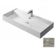 Раковина для ванной Hidra Faster Kiub 101х46 см санфаянс серый мрамор KI100 100 ceppo di gre