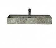 Раковина для ванної Hidra Faster Kiub 61х46 см санфаянс сірий мармур KI60 100 ceppo di gre