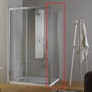 Стенка душевая Kolpa-San Pulsar TS 80/K 80х200 см профиль серебро/прозрачное стекло 513030