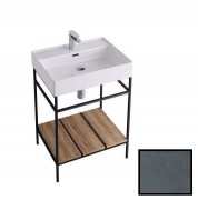 Консоль для раковини Hidra Faster Kiub 61х46 см темний бетон KSP60 112 cemento scuro