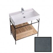 Консоль для раковини Hidra Faster Kiub 81х46 см темний бетон KSCP80 112 cemento scuro