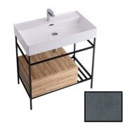 Консоль для раковини Hidra Faster Kiub 81х46 см темний бетон KSCG80 112 cemento scuro