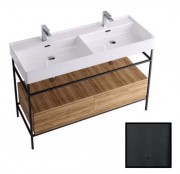 Консоль для раковини Hidra Faster Kiub 121х46 см чорний матовий KS2C120 113 legno laccato nero matt