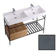 Консоль для раковини Hidra Faster Kiub 121х46 см темний бетон KSCG120 112 cemento scuro