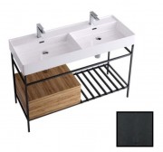 Консоль для раковини Hidra Faster Kiub 121х46 см чорний матовий KSCG120 113 legno laccato nero matt