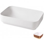 Раковина для ванной Hidra Gio Evolution 60,5х40 см белый/розовое золото G40E 063 bianco/oro rosa