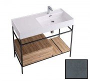 Консоль для раковини Hidra Faster Kiub 101х46 см темний бетон KSCP100 112 cemento scuro