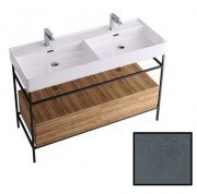 Консоль для раковини Hidra Faster Kiub 121х46 см темний бетон KS2C120 112 cemento scuro