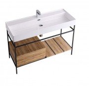 Консоль для раковини Hidra Faster Kiub 121х46 см дуб рустикаль KSCP120 110 rovere rustico