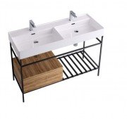 Консоль для раковины Hidra Faster Kiub 121х46 см дуб рустикаль KSCG120 110 rovere rustico