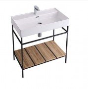 Консоль для раковини Hidra Faster Kiub 81х46 см дуб рустикаль KSP80 110 rovere rustico