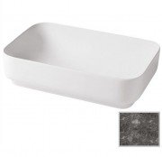 Раковина для ванної Hidra Gio Evolution 60,5х40 см санфаянс темно-сірий мармур G40E 99 ceppo di gre dark