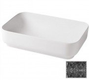 Раковина для ванної Hidra Gio Evolution 60,5х40 см чорний матовий мармур G40E 102 black matt marble