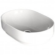 Раковина для ванної Hidra Gio Evolution 60х40 см санфаянс білий глянцевий G60E 001 bianco lucido