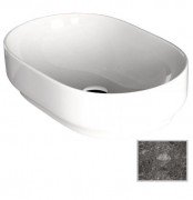 Раковина для ванной Hidra Gio Evolution 60х40 см темно-серый мрамор G60E 99 ceppo di gre dark