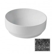 Раковина для ванної Hidra Gio Evolution Ø42 см чорний матовий мармур G42E 102 black matt marble