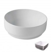 Раковина для ванной Hidra Gio Evolution Ø42 см белый/серебро G42E 014 bianco/platino