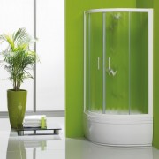 Душова кабіна чверть кола Kolpa San SQ Line Dixie TKP 90/CH профіль білий/скло шиншила 511490