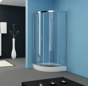 Душова кабіна чверть кола Kolpa San SQ Line TKP 90/CH профіль срібний/скло шиншила 511100