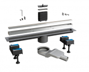 Желоб водосточный Ponsi с двухсторонней решеткой 700 мм алюминий BP CAN A 0070