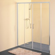 Душові двері Kolpa-San SQ Line TV4D/S 140/K 140х190 см профіль срібний/прозоре скло 511740