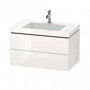 Тумба з раковиною Duravit L-Cube 80х48 см ДСП білий глянцевий LC6927O2222