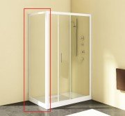 Стінка душова Kolpa-San SQ Line TS 80/К 80х190 см профіль білий/прозоре скло 527630