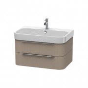 Тумба под раковину Duravit Happy D.2 подвесная 77,5х48 см ДСП лен H2636507575